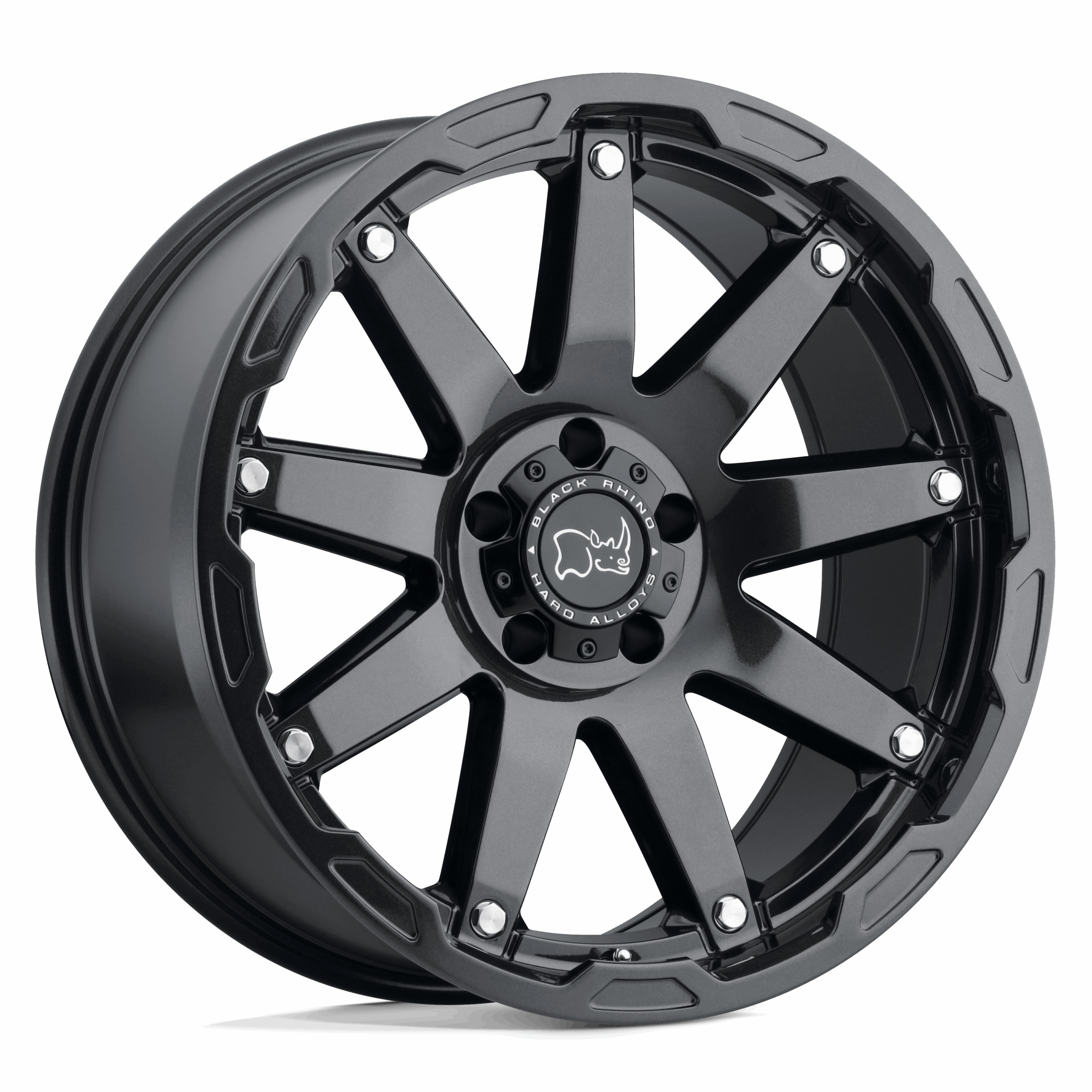 20x9.5 Black Rhino Hard Alloys OCEANO 5x127 -18 offset 71.5 hub BLACK - 2095OCN-85127B71