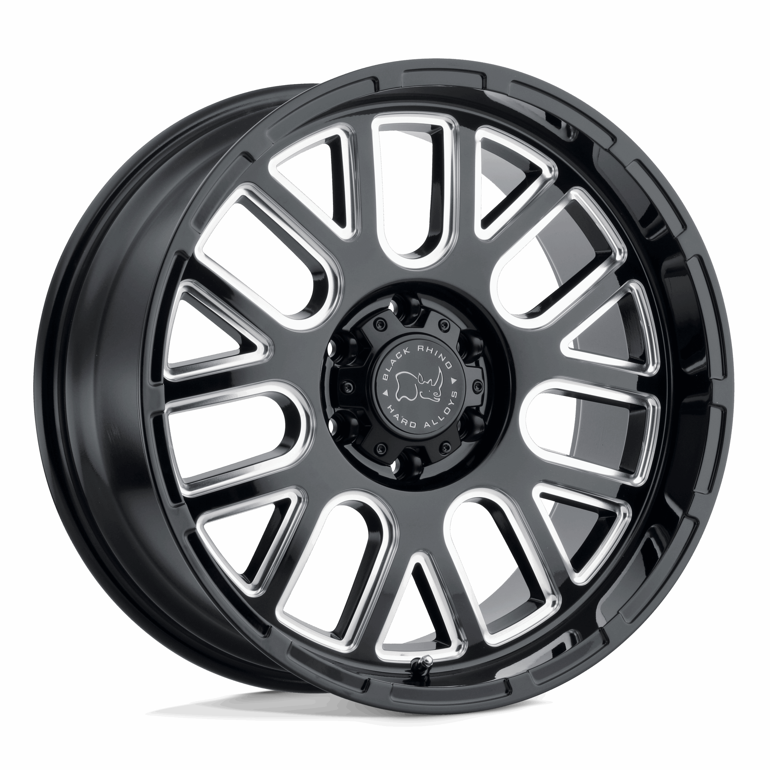 20x12 Black Rhino Hard Alloys PISMO 6x139.7 -44 offset 112.1 hub BLACK - 2012PIS-46140B12
