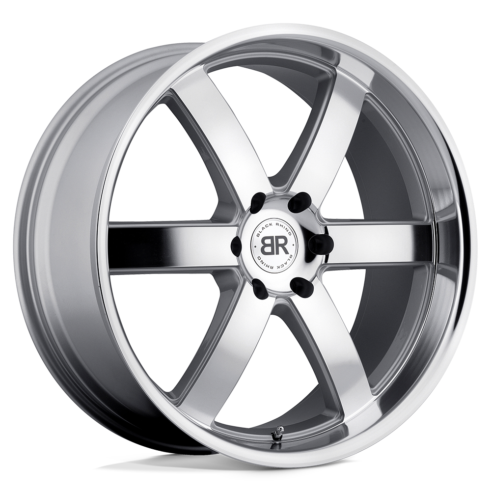 24x10 Black Rhino Hard Alloys PONDORA 6x139.7 25 offset 112.1 hub SILVER - 2410PND256140S12