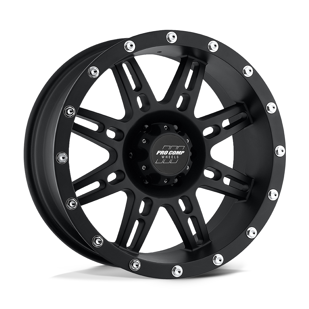 16x8 Pro Comp Alloys PA31 STRYKER 6x139.7 0 offset 108 hub BLACK - PXA7031-6883