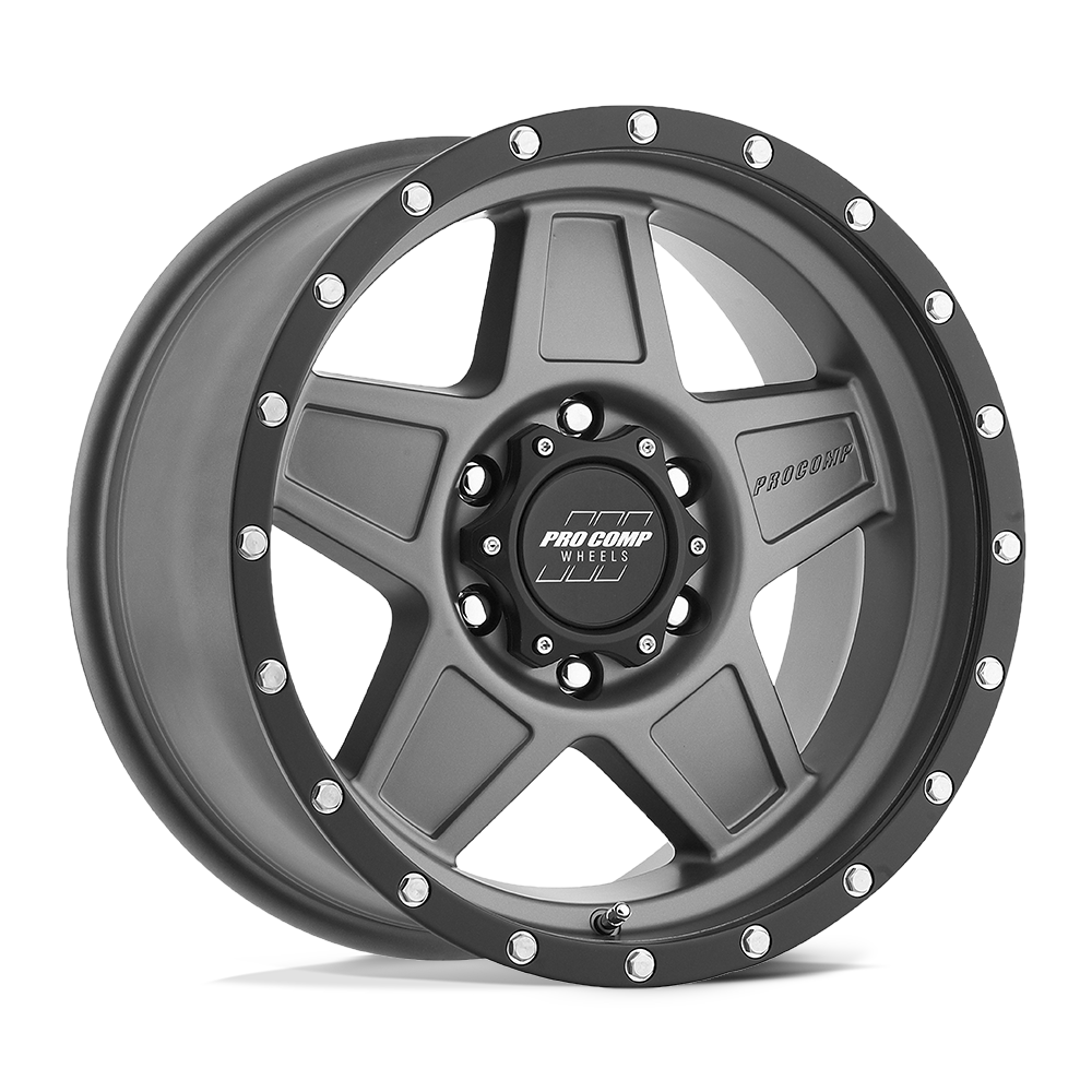 17x8.5 Pro Comp Alloys PA35 PREDATOR 6x139.7 0 offset 108 hub GRAY - PXA2635-78583