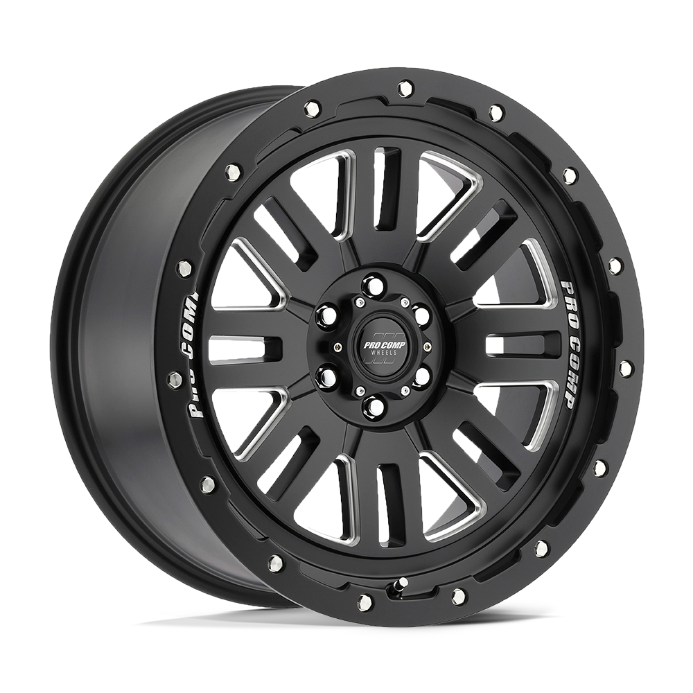 18x9 Pro Comp Alloys PA61 COGNITO 6x135 0 offset 87.1 hub BLACK - PXA5161-893650