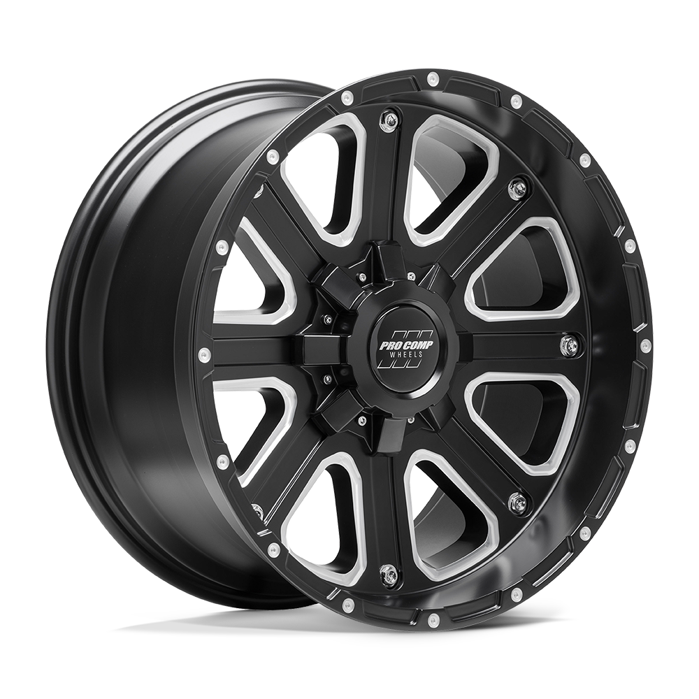 17x9 Pro Comp Alloys PA72 AXIS 6x135/6x139.7 -6 offset 108 hub BLACK - PXA5172-7939