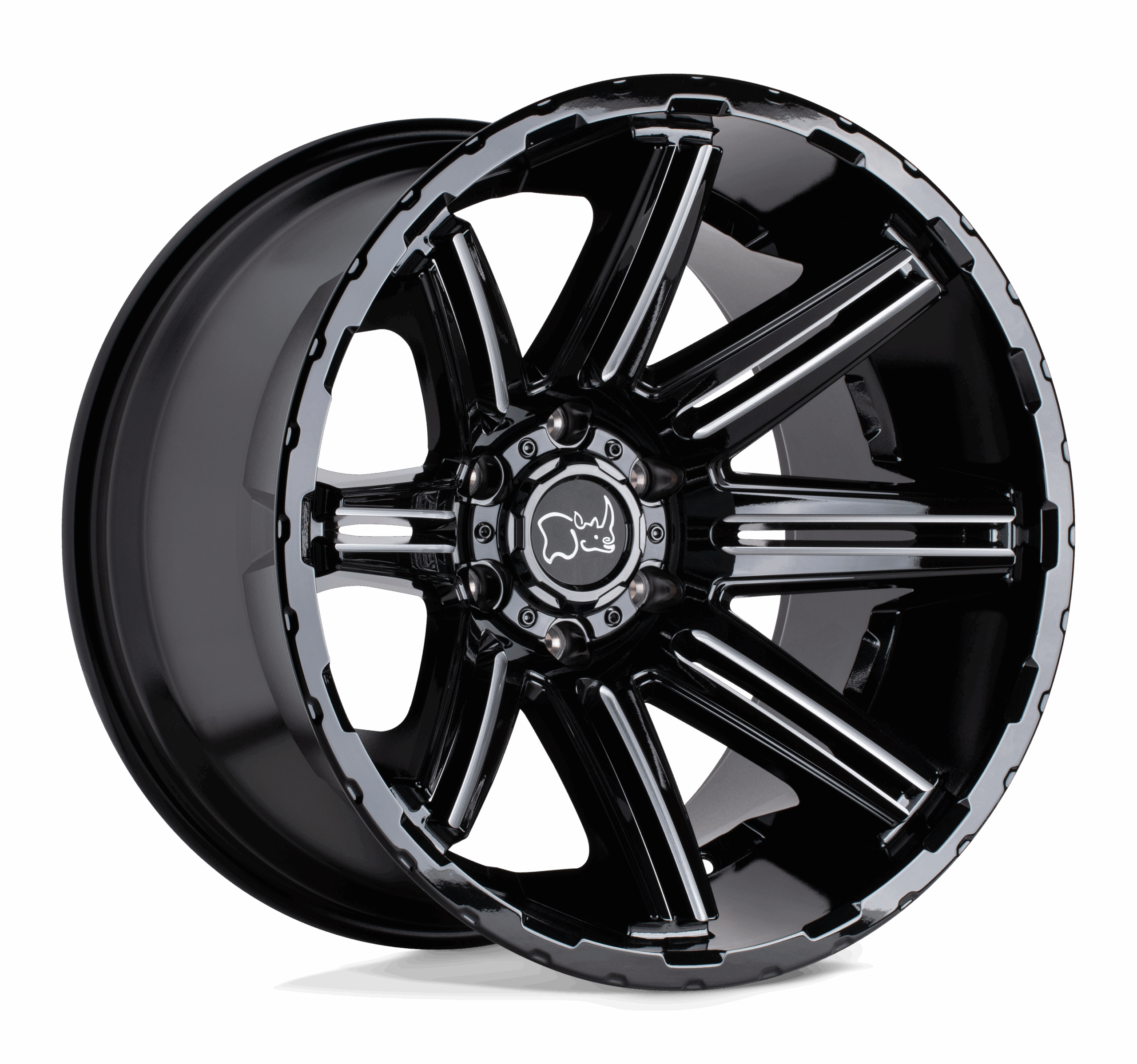 20x9.5 Black Rhino Hard Alloys RAMPAGE 6x135 12 offset 87.1 hub BLACK - 2095RPG126135B87