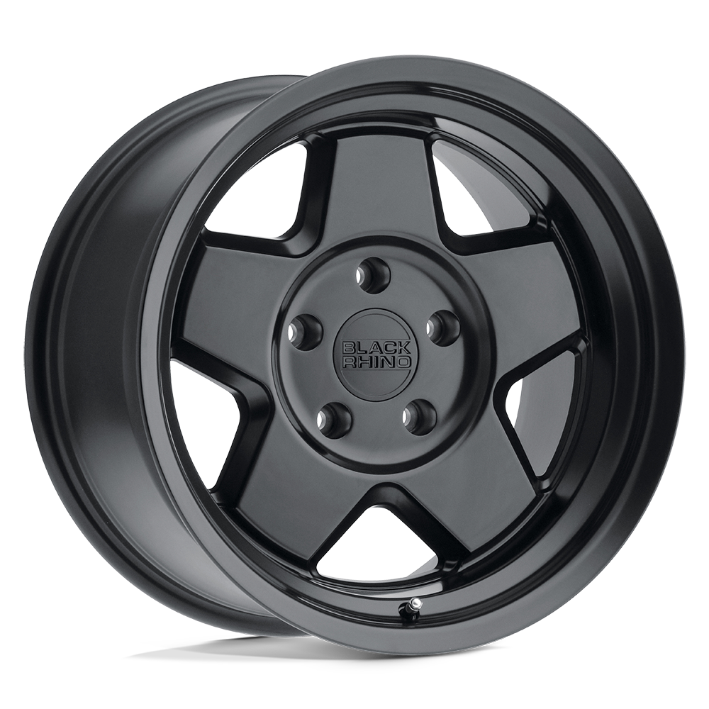 20x9.5 Black Rhino Hard Alloys REALM 6x114.3 0 offset 76.1 hub BLACK - 2095RLM006114M76