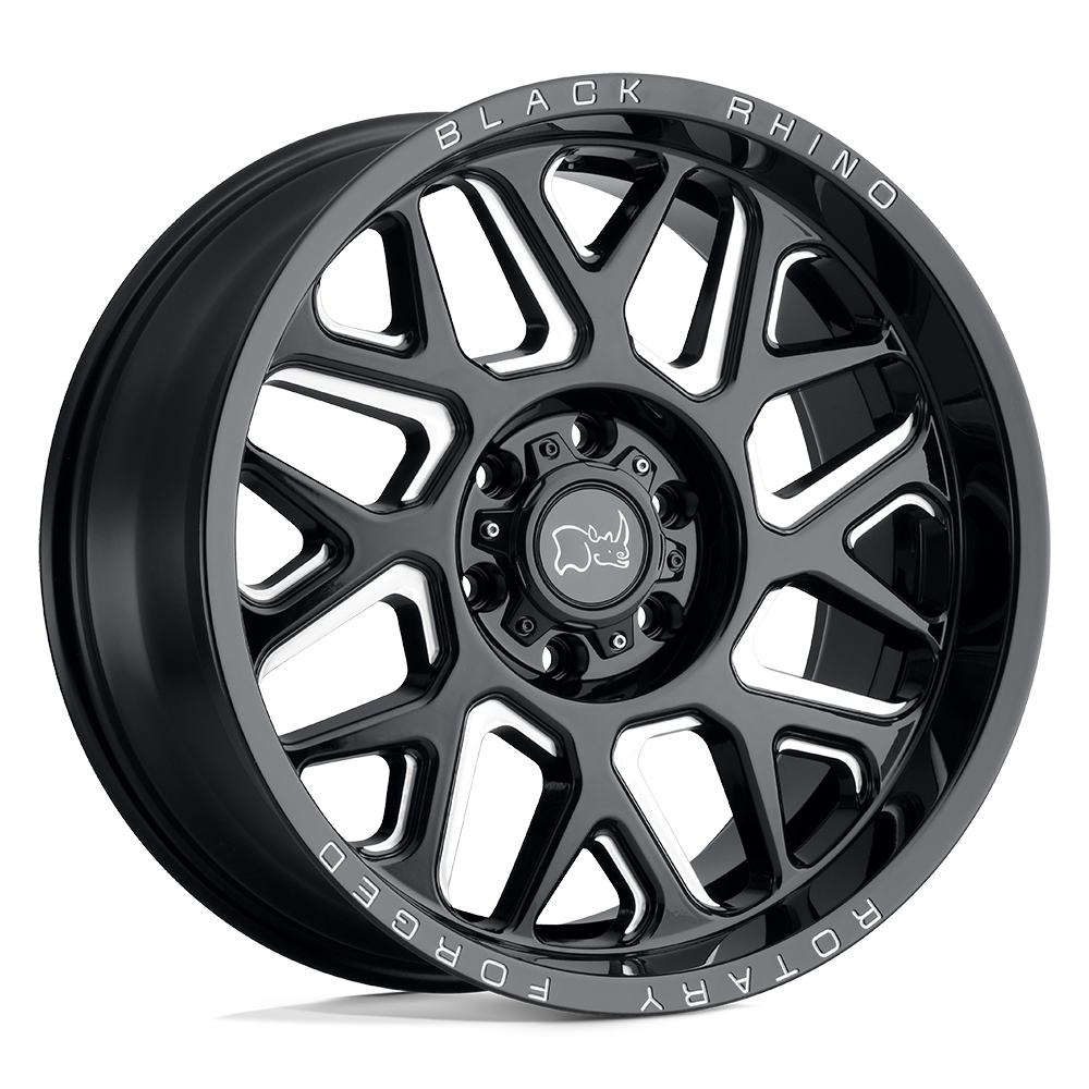 24x14 Black Rhino Hard Alloys REAPER 5x127 -76 offset 71.5 hub BLACK - 2414RPR-65127B71