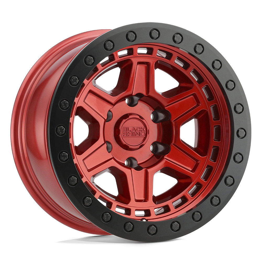 18x9.5 Black Rhino Hard Alloys RENO 5x127 -18 offset 71.5 hub RED - 1895REN-85127R71