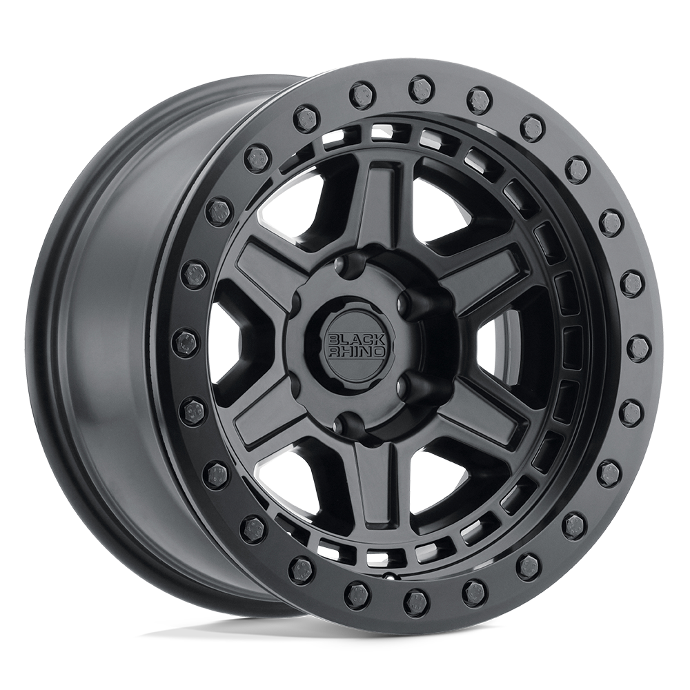 17x9 Black Rhino Hard Alloys RENO 6x139.7 0 offset 112.1 hub BLACK - 1790REN006140M12