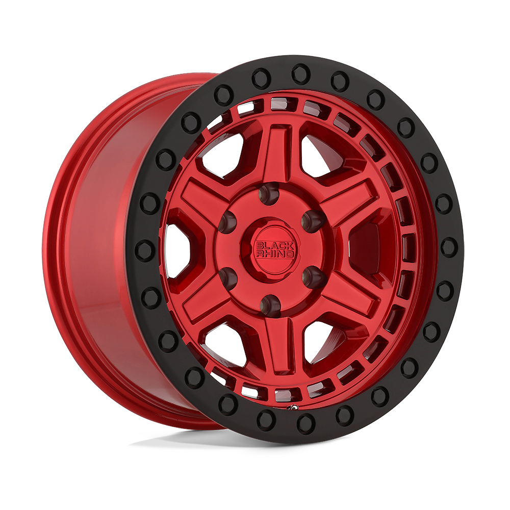 17x9 Black Rhino Hard Alloys RENO 6x139.7 0 offset 112.1 hub RED - 1790REN006140R12