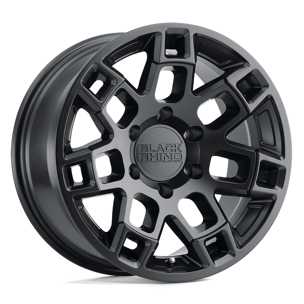 18x9 Black Rhino Hard Alloys RIDGE 5x127 2 offset 71.5 hub BLACK - 1890RDG025127M71