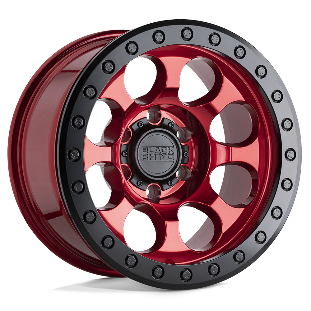 17x8.5 Black Rhino Hard Alloys RIOT 6x139.7 0 offset 112.1 hub RED - 1785RIT006140R12