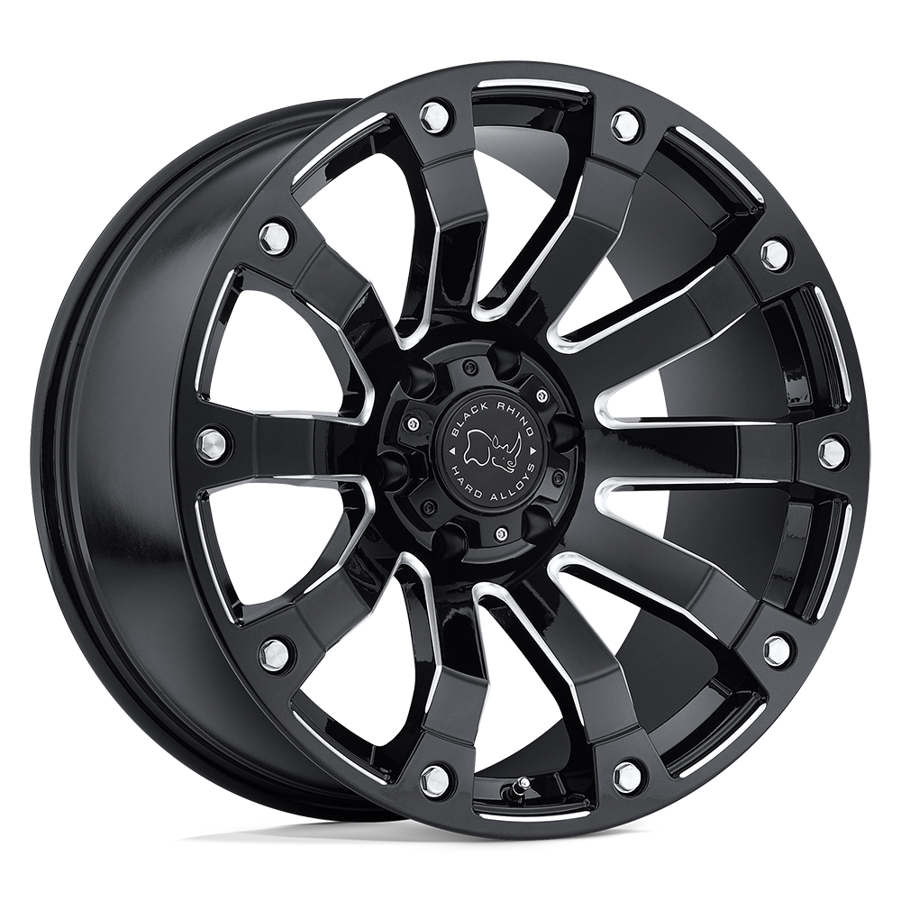 20x9 Black Rhino Hard Alloys SELKIRK 6x135 12 offset 87.1 hub BLACK - 2090SLK126135B87