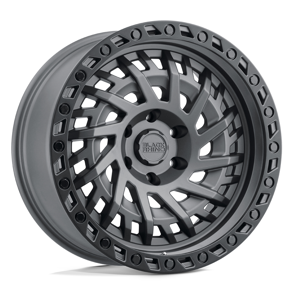 17x9 Black Rhino Hard Alloys SHREDDER 5x127 -18 offset 71.5 hub GRAY - 1790SHD-85127G71