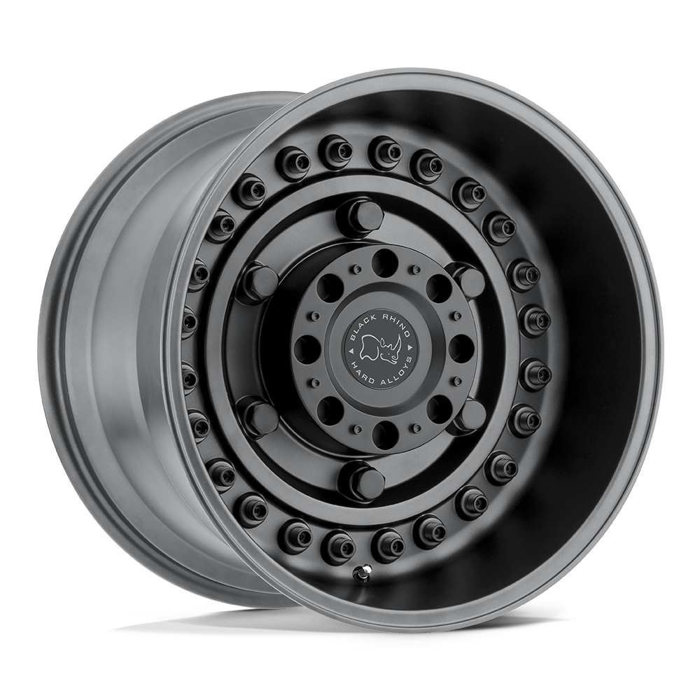 20x12 Black Rhino Hard Alloys ARMORY 8x165.1 -44 offset 122.4 hub BLACK - 2012ARY-48165G22