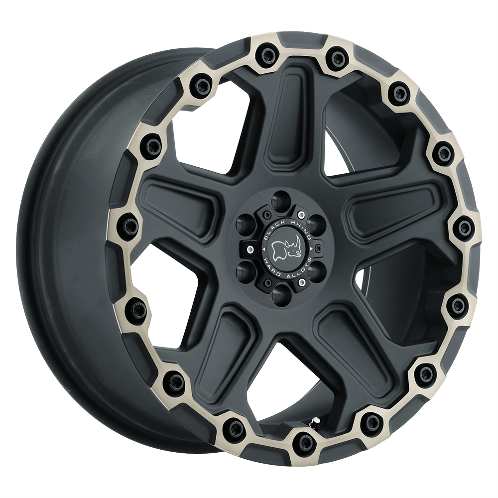 20x9.5 Black Rhino Hard Alloys COG 5x127 -18 offset 71.5 hub BLACK - 2095COG-85127F71