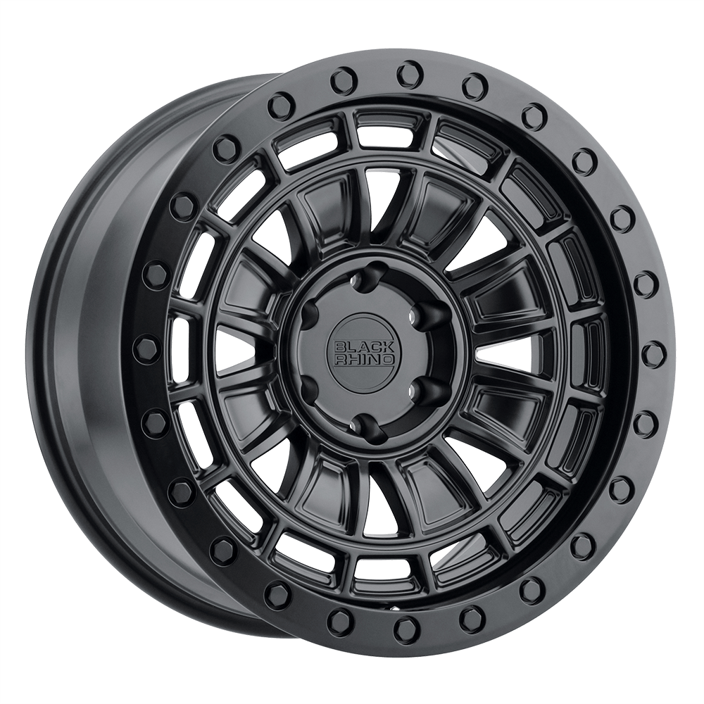 17x9.5 Black Rhino Hard Alloys DALTON 5x139.7 0 offset 78.1 hub BLACK - 1795DAL005140M78