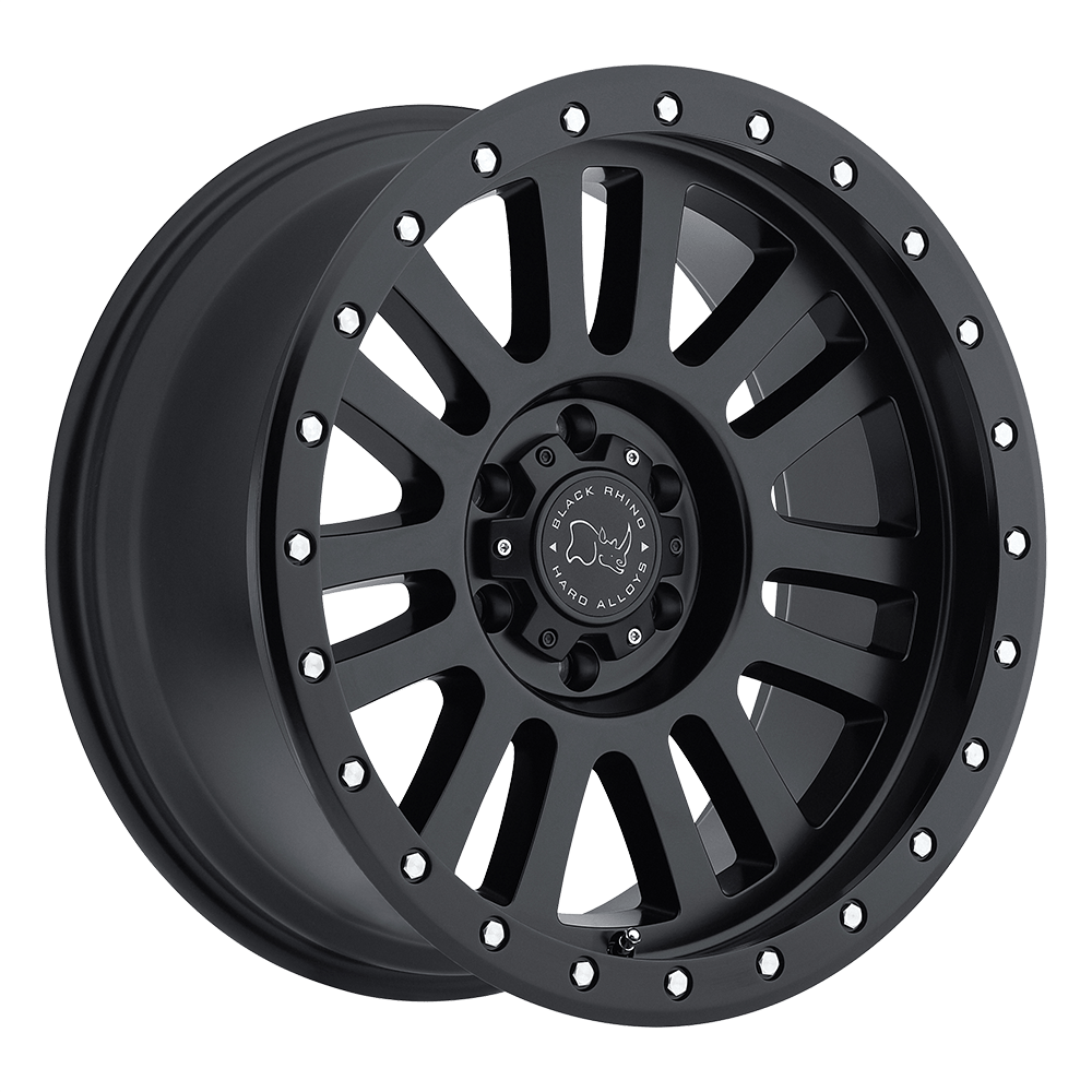18x9 Black Rhino Hard Alloys EL CAJON 8x170 -12 offset 125.1 hub BLACK - 1890ELC-28170M25