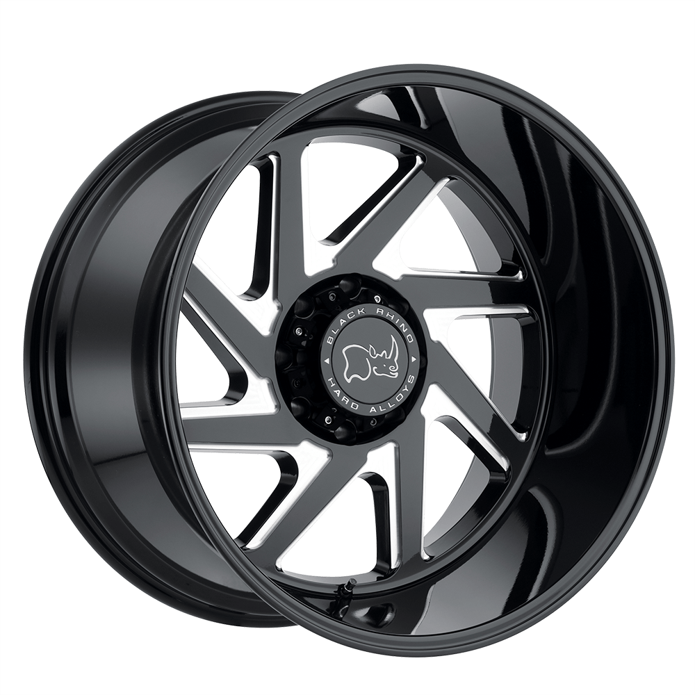 20x12 Black Rhino Hard Alloys SWERVE 5x127 -44 offset 71.5 hub BLACK - 2012SWV-45127B71