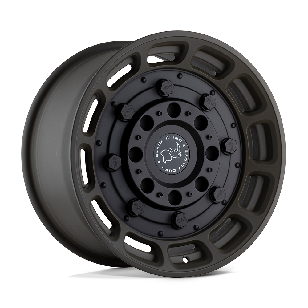 20x9.5 Black Rhino Hard Alloys WARTHOG 5x127 -18 offset 71.5 hub GREEN - 2095WHG-85127N71