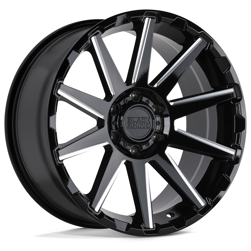 20x9.5 Black Rhino Hard Alloys TYPHOON 6x139.7 12 offset 112.1 hub BLACK - 2095TYN126140B12