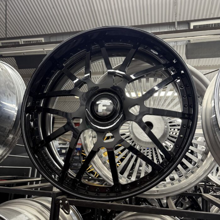 30" Forgiato Wheels Maglia XL Floater Cap Gloss Black 6 lug