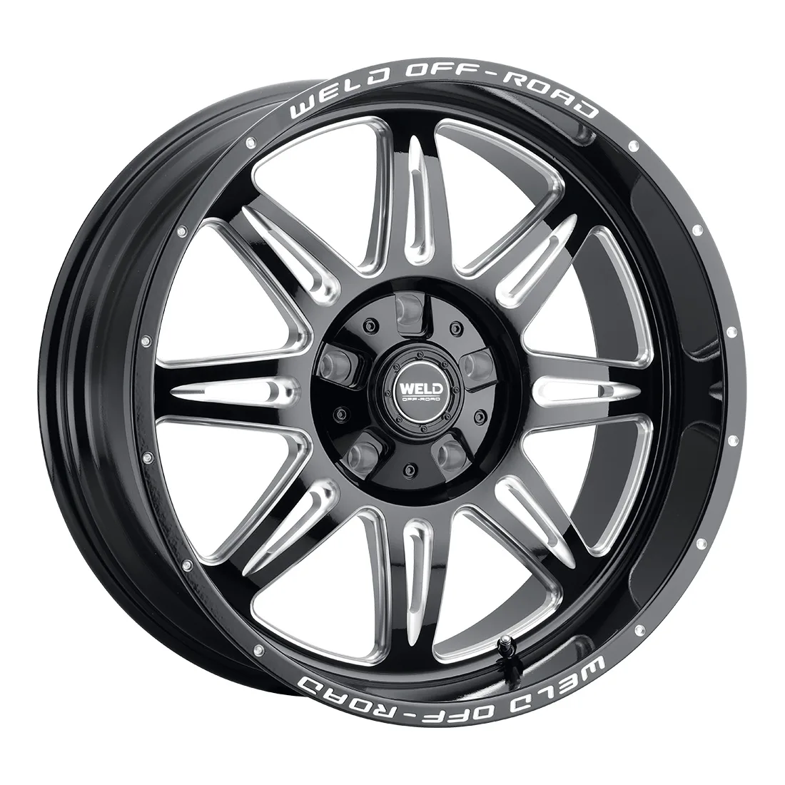 20x10 WELD Off-Road  5x127 Cheyenne Gloss Black Milled -18 offset 87.1 hub W13200057475