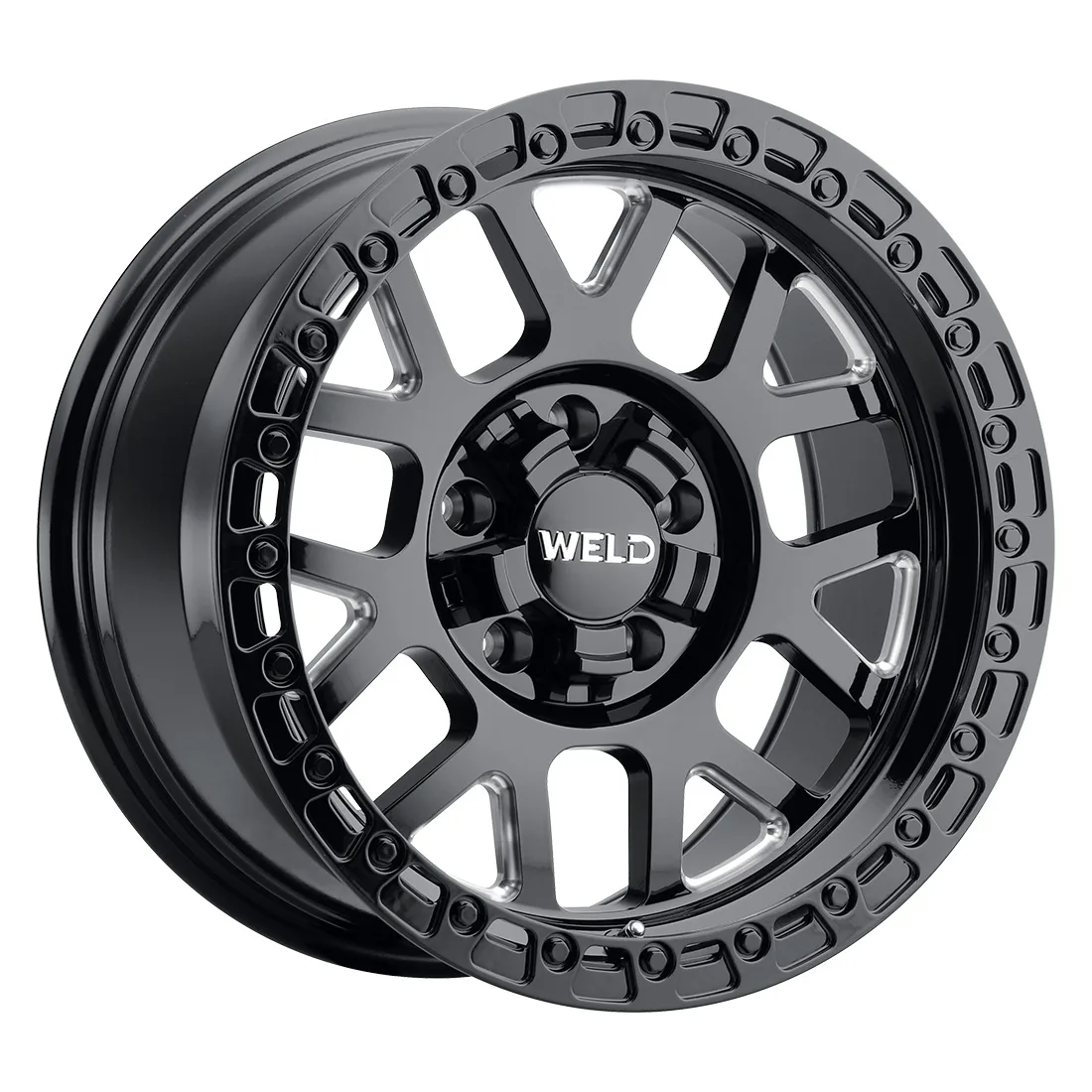 17x9 WELD Off-Road  5x114.3 Cinch Gloss Black Milled -12 offset 78.1 hub W10579026450