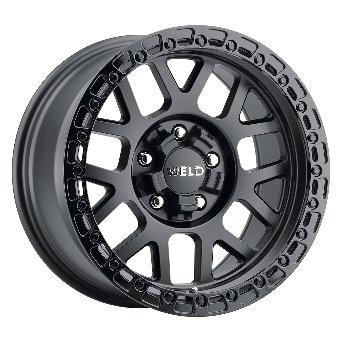 17x10 WELD Off-Road  5x114.3 Cinch Satin Black -25 offset 78.1 hub W10470026450