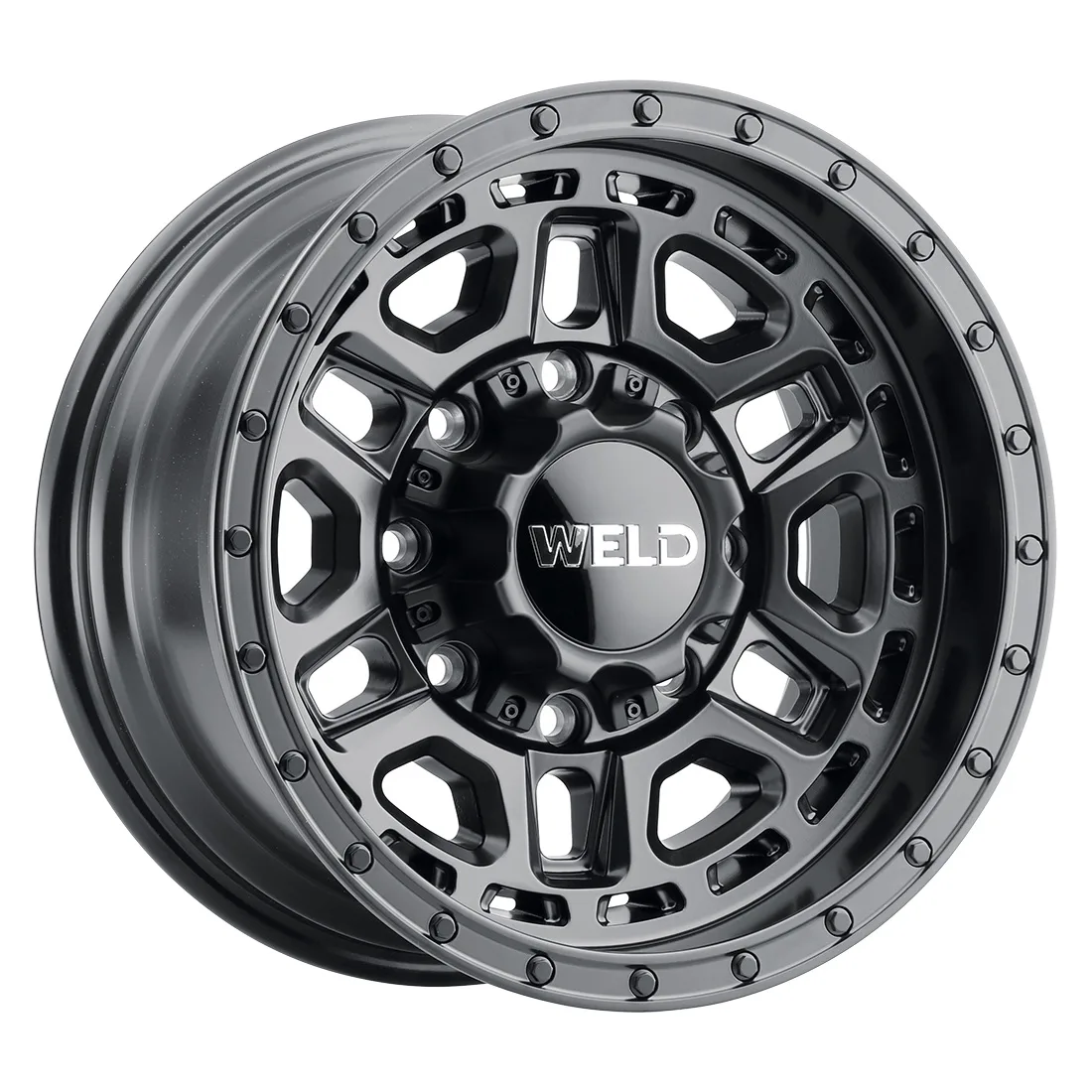 20x9 WELD Off-Road  8x180 Crux Satin Black 0 offset 124.3 hub W11909018500