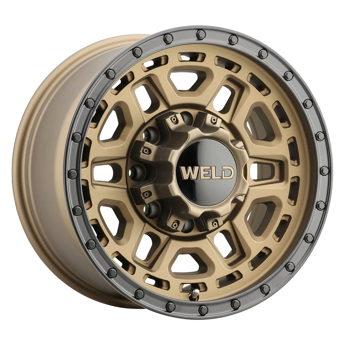 17x9 WELD Off-Road  8x165.1 Crux Satin Bronze 0 offset 125.1 hub W12079082501
