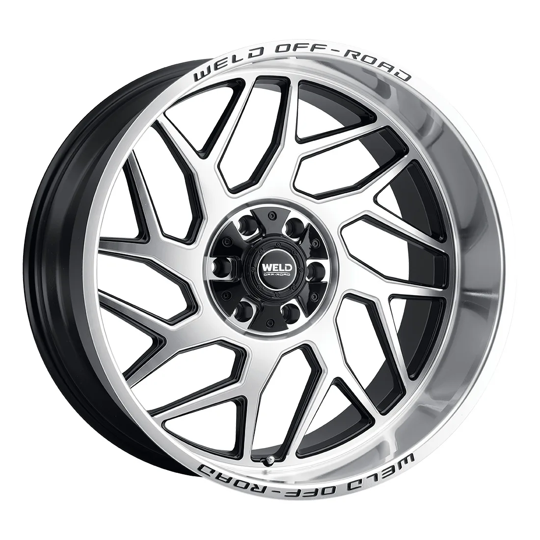 20x9 WELD Off-Road  5x127 Fulcrum Gloss Black Machined 0 offset 87.1 hub W11809057500
