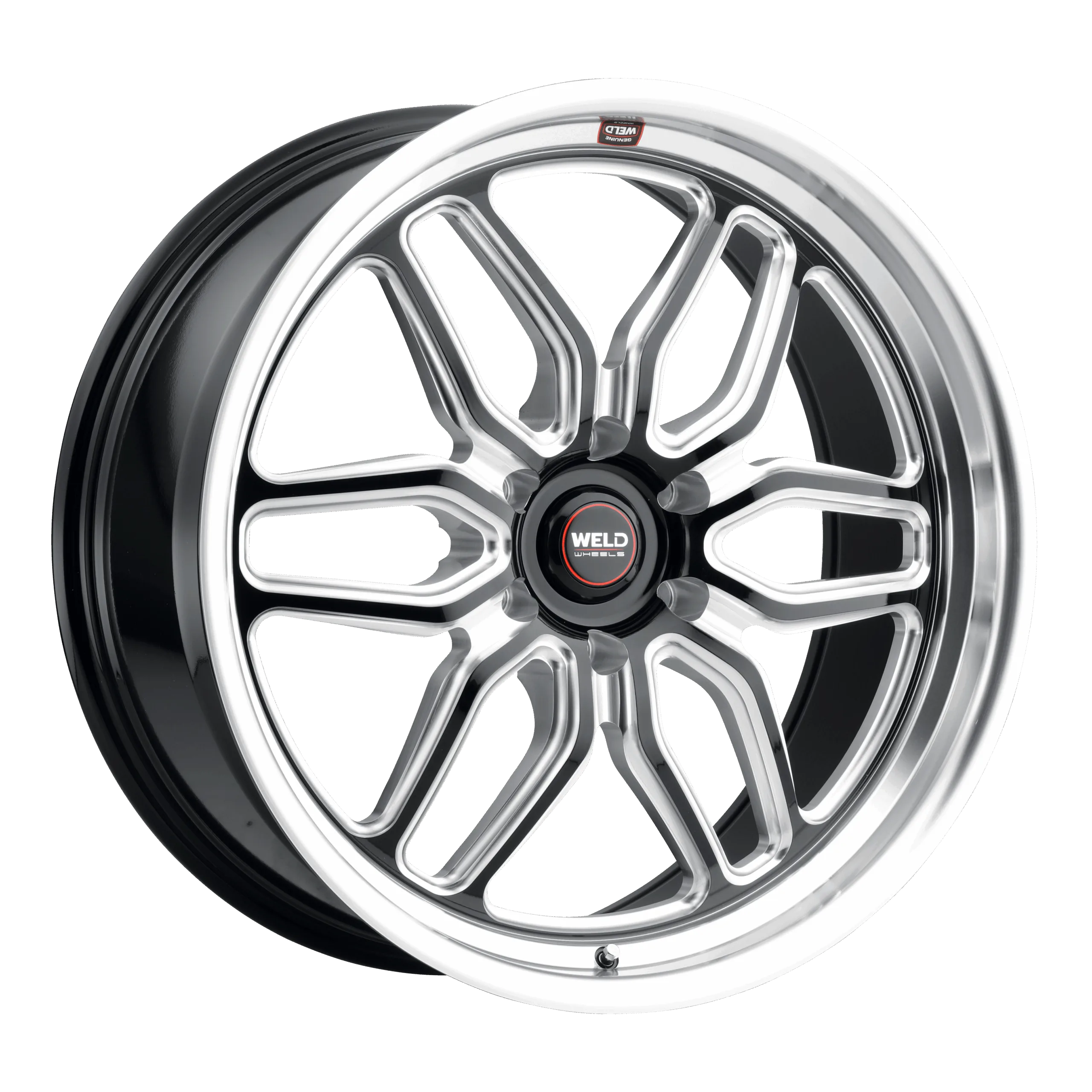 22x9.5 WELD Street Truck 6x135 Laguna 6 Street Gloss Black Milled 25 offset 87.1 hub S10929589P25