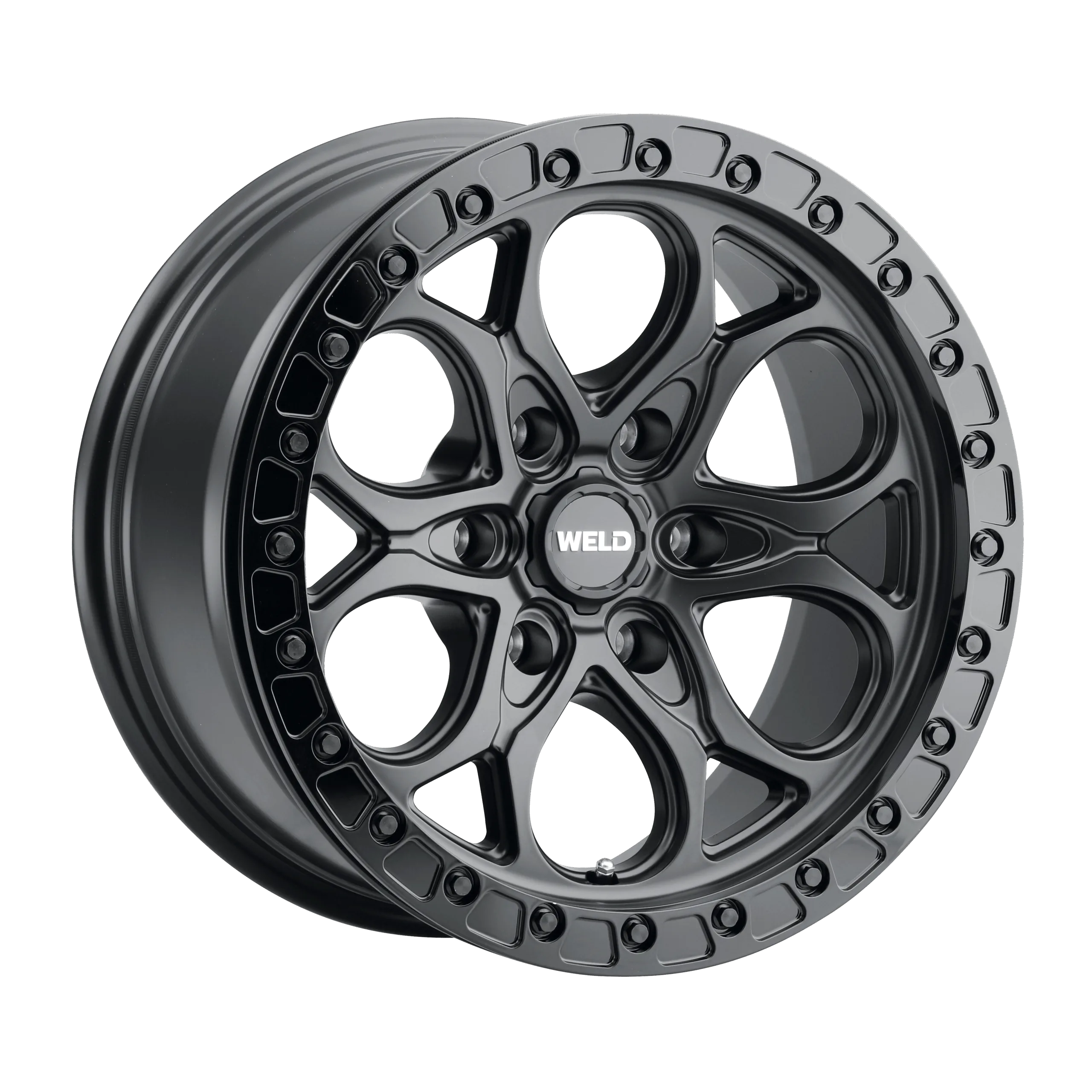 17x9 WELD Off-Road  6x139.7 Ledge 6 Beadlock Satin Black 0 offset 106.1 hub W90179084500