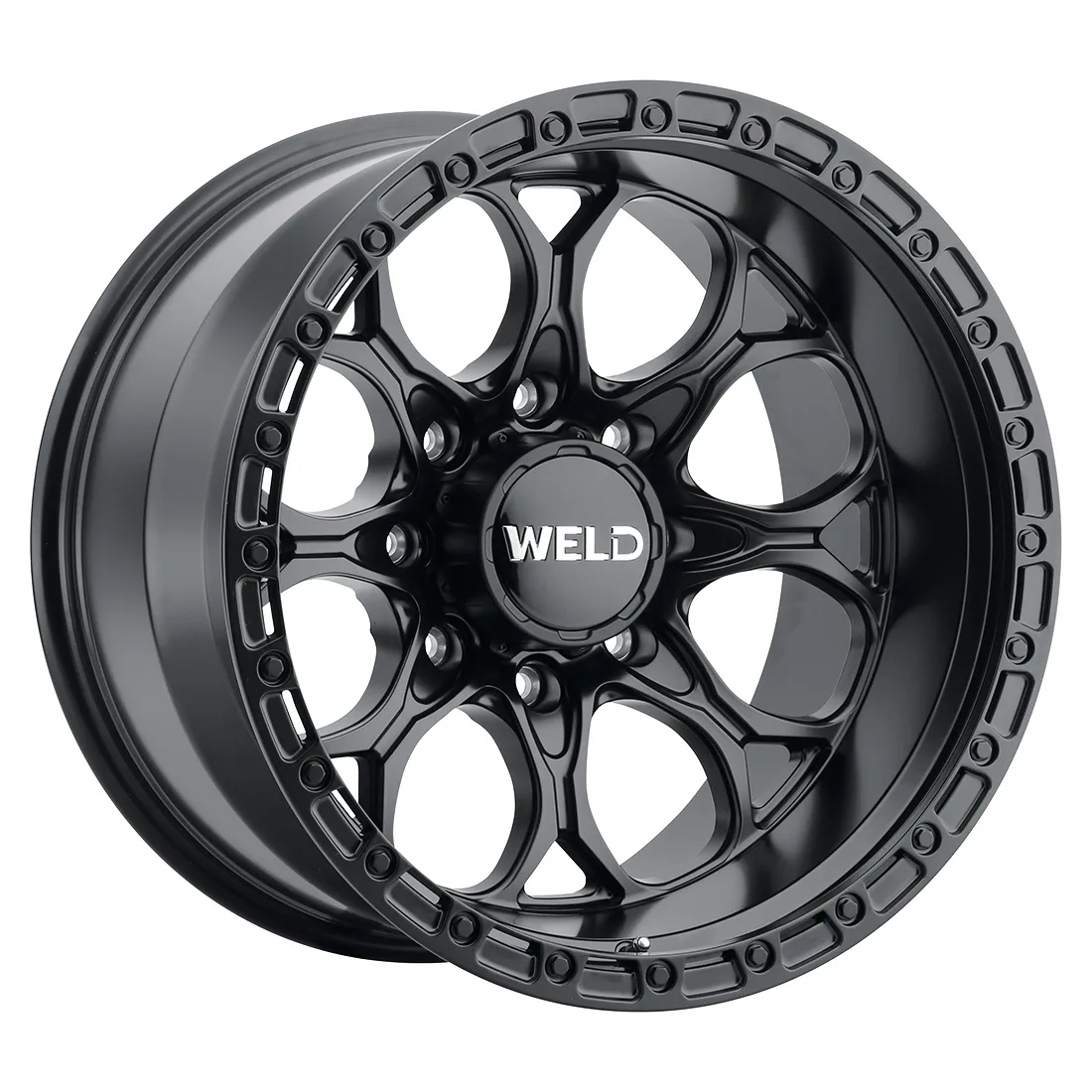20x9 WELD Off-Road  8x170 Ledge 8 Satin Black 0 offset 125.1 hub W10809017501