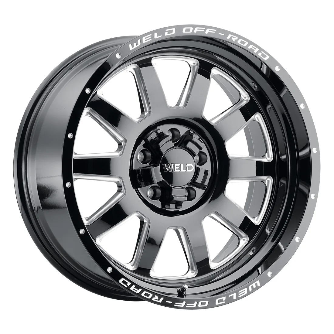 18x9 WELD Off-Road  5x114.3 Stealth Gloss Black Milled 0 offset 78.1 hub W10289026501