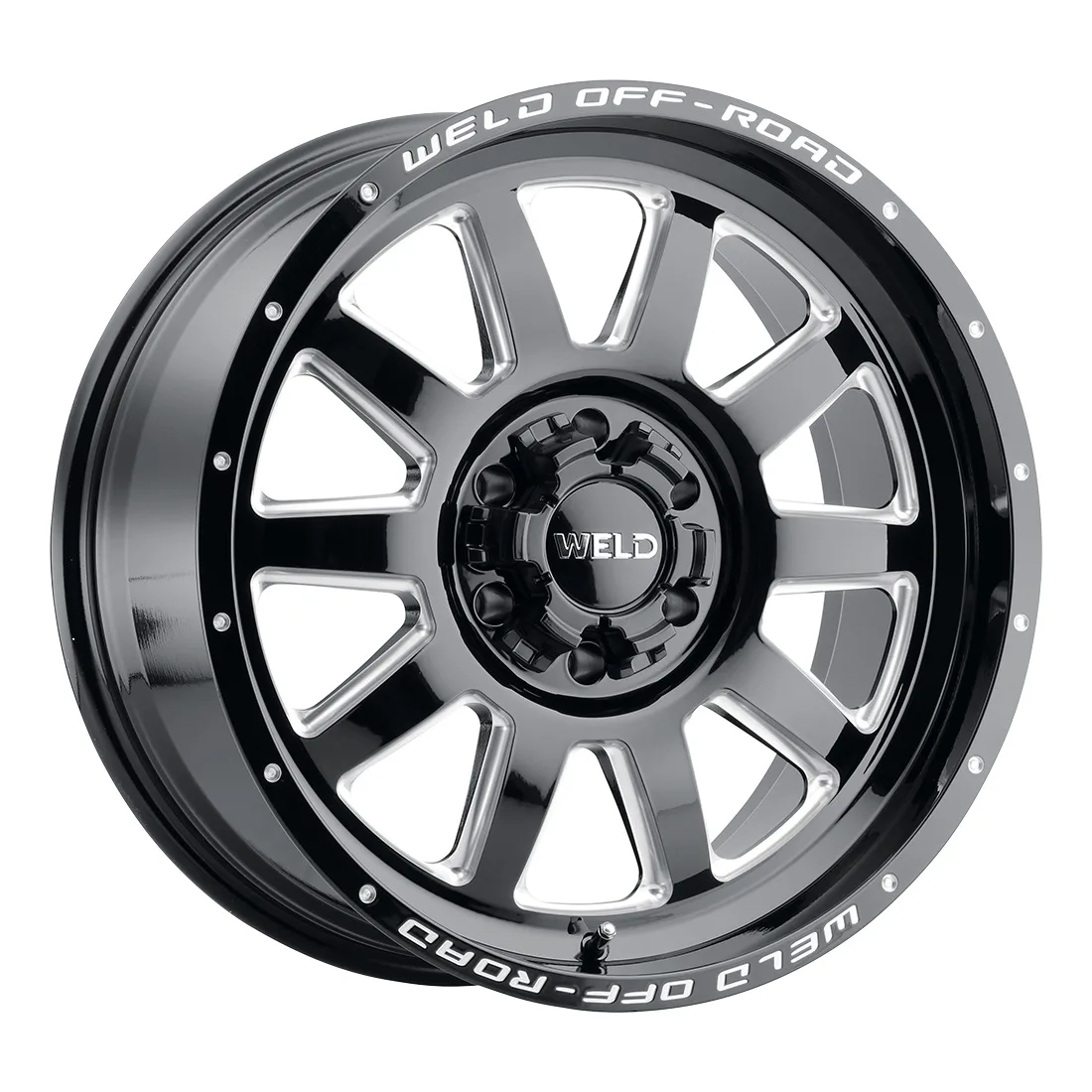 20x10 WELD Off-Road  6x135 Stealth Gloss Black Milled -18 offset 106.1 hub W10200098476