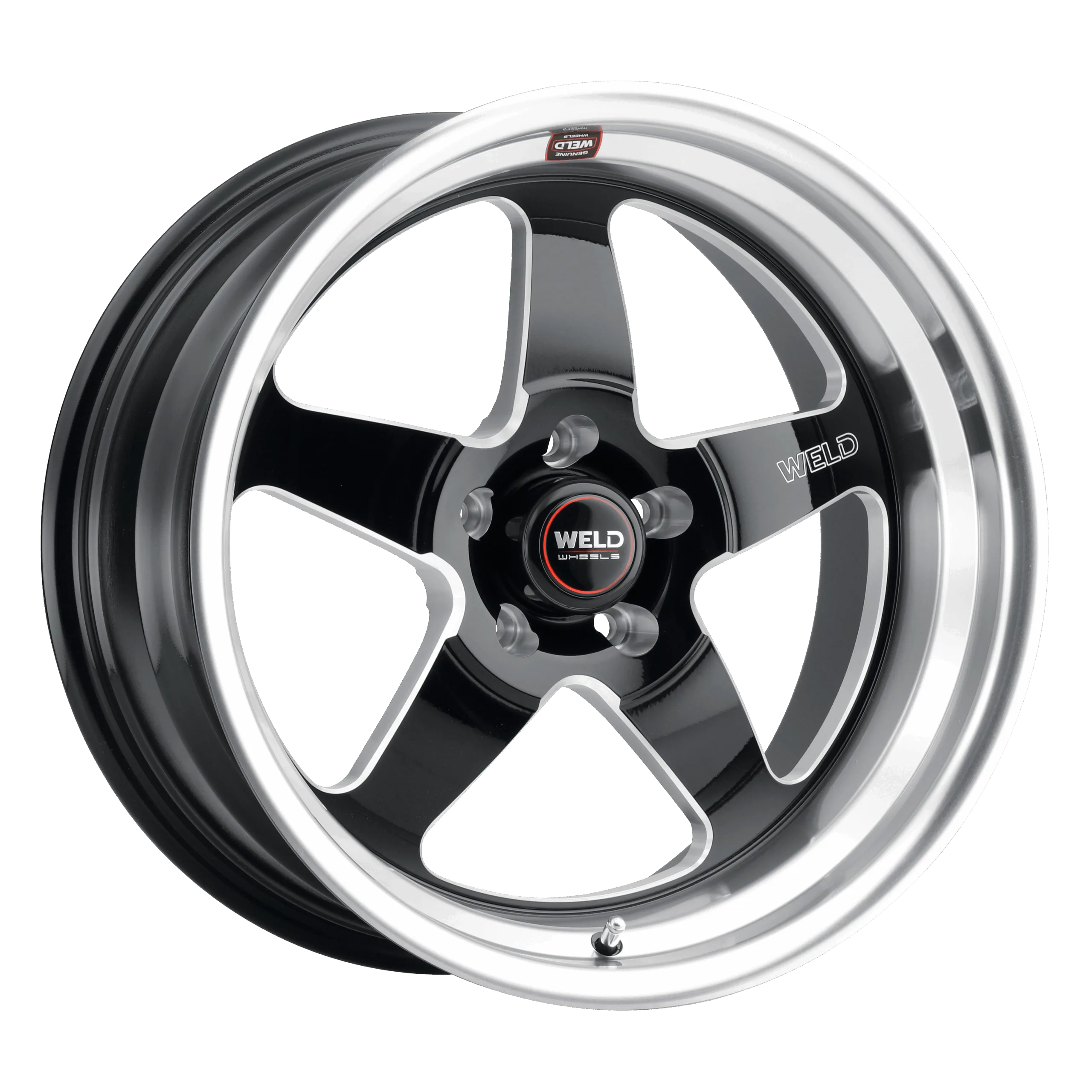 18x11 WELD Street Performance RF 5x120.65 Ventura Street Gloss Black Milled 43 offset 72.56 hub S10481161P43